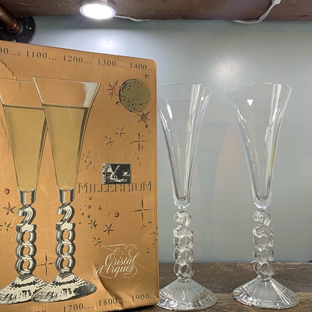 🌵Vintage Y2K Champagne Flute Crystal